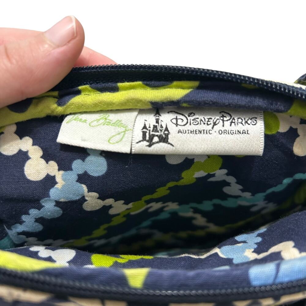 Vera Bradley Disney Parks Where's Mickey Mini Hipster Crossbody Bag Green Blue - Picture 8 of 10
